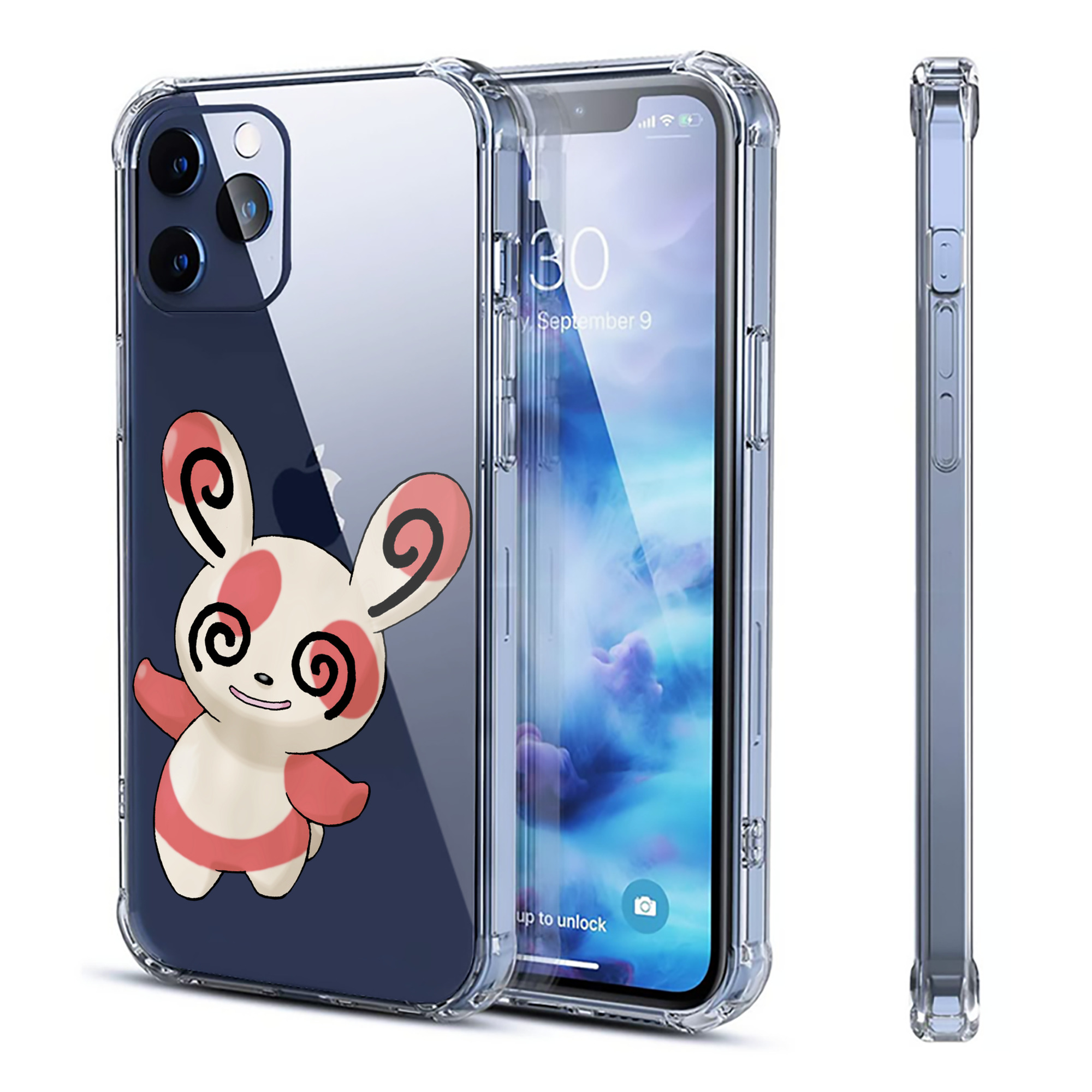 （画像用） ポケットモンスター Pokémon 【iPhone 12シリーズ対応】透明スマホケース（クリアソフトケース）